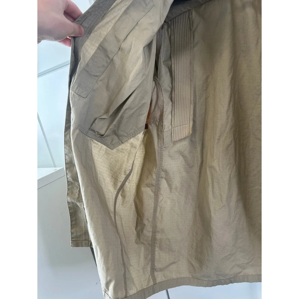 5.11 Tactical Rapid Assault Shirt Khaki Tan Ripstop Field Jacket Mens Large